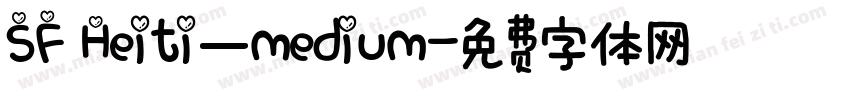 SF Heiti—medium字体转换